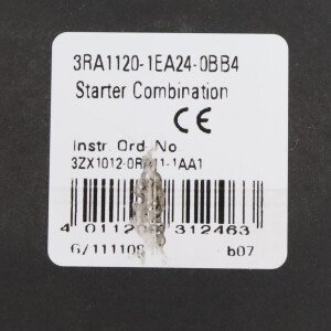 Siemens Starterkombination 3RA1120-1EA24-0BB4 GEB