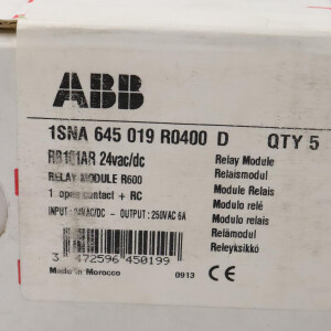 ABB Relaismodul RB101R-24VUC 1SNA645019R0400 (5Stk.) SIE
