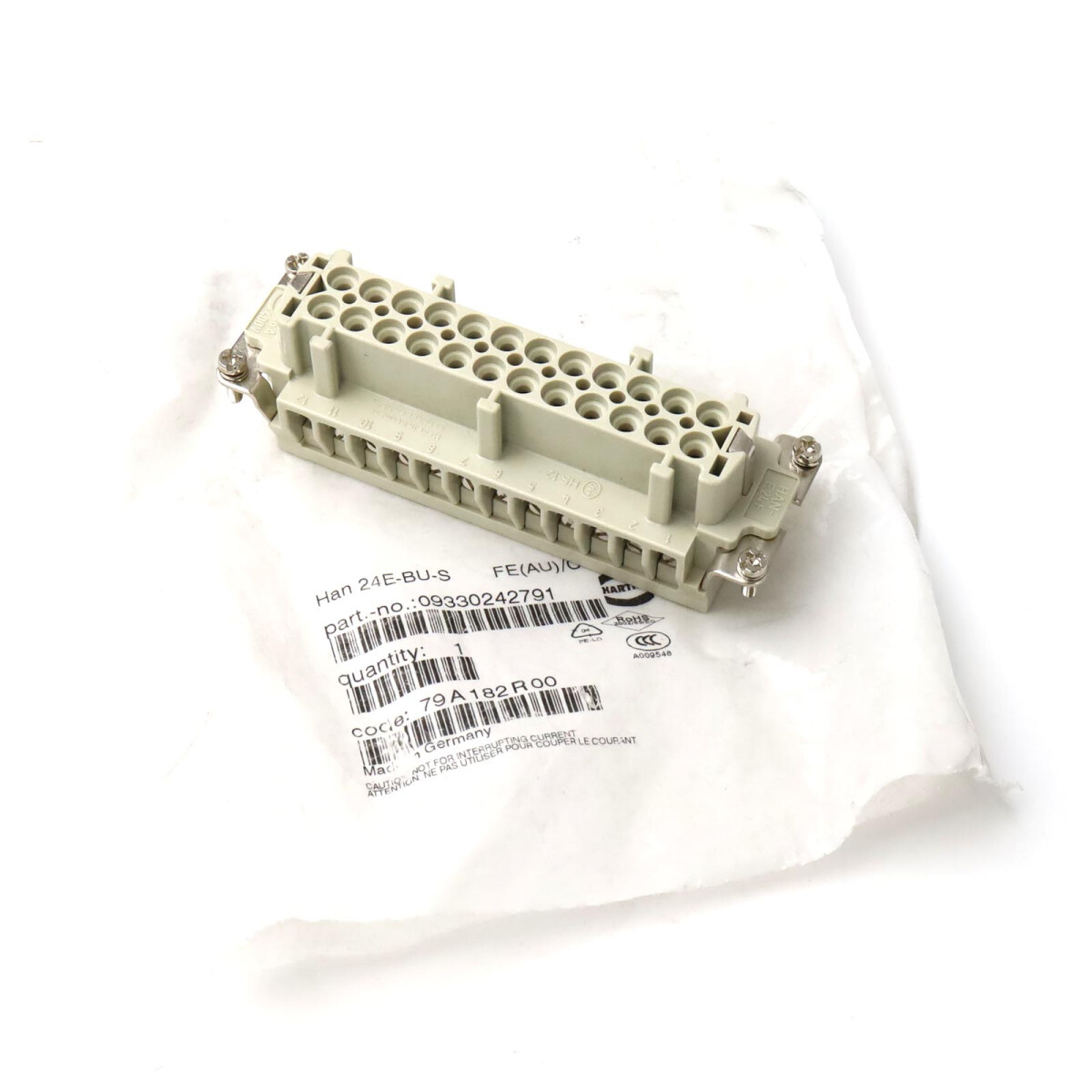 Harting Buchseneinsatz Han 24E-BU-S FE(AU)/CUNI 09330242791 