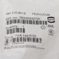 Harting Buchseneinsatz Han 24E-BU-S FE(AU)/CUNI 09330242791 OVP