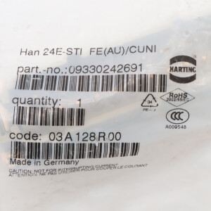 Harting Einsatz Han 24E-STI FE(AU)/CUNI 09330242691 OVP