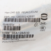Harting Einsatz Han 24E-STI FE(AU)/CUNI 09330242691 OVP