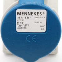 MENNEKES Anbausteckdose Typ 1632 16A-6h NOV