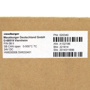 Meusburger Temperaturregelungsmodul FIN 08 II 020340 OVP