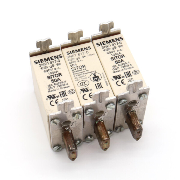 Siemens Sitor Sicherungseinsatz 3NE1817-0 (3Stk.) NOV