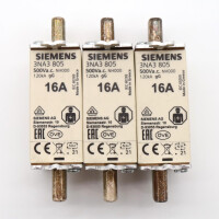 Siemens Sitor Sicherungseinsatz 3NA3 805 (3Stk.) NOV