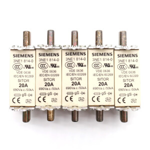 Siemens Sitor Sicherungseinsatz 3NE1814-0 (5Stk.) GEB