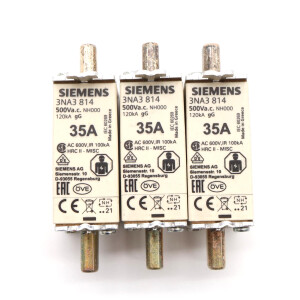 Siemens NH-Sicherungseinsatz 3NA3 814 (3Stk.) NOV