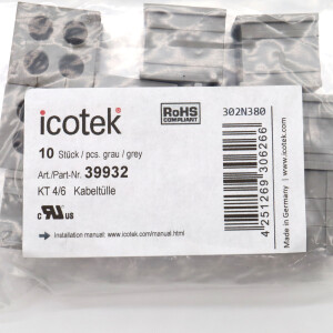icotek Kabeltüllen KT 4|6 gy 39932 (10Stk.) OVP
