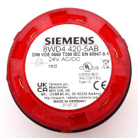 Siemens Dauerlichelement rot 8WD4 420-5AB NOV