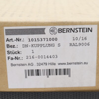 BERNSTEIN DN-Kupplung S RAL9006 1015371000 OVP