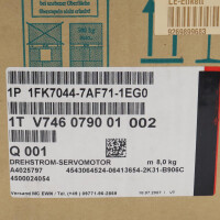 Siemens Synchronservomotor 1FK7044-7AF71-1EG0 OVP