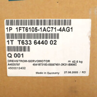 Siemens Synchronservomotor 1FT6105-1AC71-4AG1 OVP