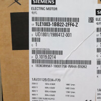 Siemens Niederspannungsmotor 1LE1003-1BB22-2FF4-Z OVP