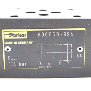 Parker Zwischenplatte H06PSB-994 GEB