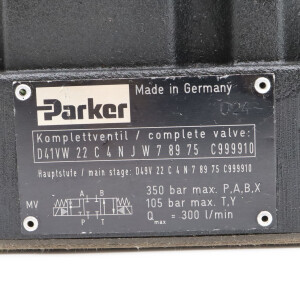 Parker 4/3-Wegeventil D41VW22C4NJW75 NOV
