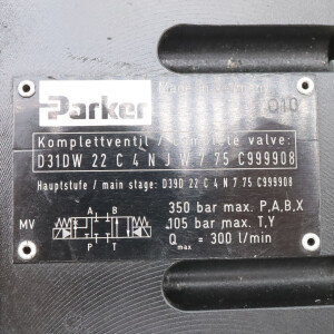 Parker 4/3-Wegeventil D31DW22C4NJW775 NOV