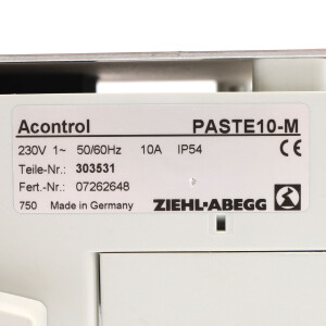 ZIEHL-ABEGG Regelgerät PASTE10-M 303531 NOV