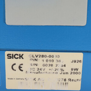 Sick Barcodescanner CLV280-0000 1010363 GEB
