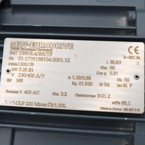 SEW Getriebemotor R47 DR63L4/BR/TF i=36,93 NOV