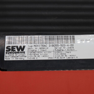 SEW EURODRIVE Frequenzumrichter Movitrac 31B055-503-4-00 8258112 GEB