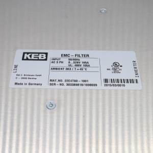 KEB HF-Filter 22E4T60-1001 OVP