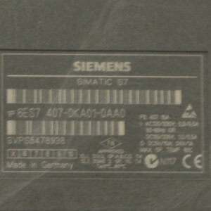 Simatic PS407 6ES7 407-0KA01-0AA0 REM