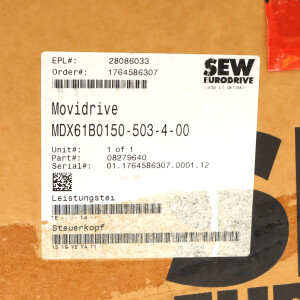 SEW EURODRIVE MOVIDRIVE MDX61B0150-503-4-00 08279640 OVP