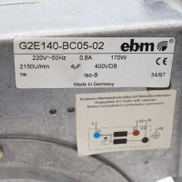 ebm Radiallüfter G2E140-BC05-02 220V GEB