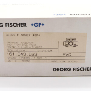Georg Fischer Dreiwege Kugelhahn 161.343.523 OVP