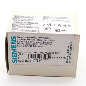 Siemens Dauerlichtelement grün 8WD4 220-5AC OVP