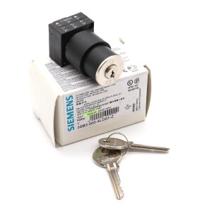 Siemens Schlüsselschalter 3SB3 000-4LD01-Z Z=SSG39 OVP