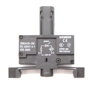 Siemens Lampenfassung 3SB3420-1RC NOV