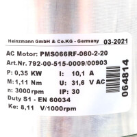 Heinzmann AC-Synchron-Scheibenmotor PMS066RF-060-2-20 792-00-515-0009/00903 GEB