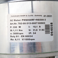 Heinzmann AC-Synchron-Scheibenmotor PMS066RF+NG500.2 792-00-515-0007/00903 GEB
