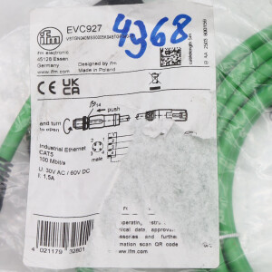 ifm Verbindungskabel EVC927 VSTGN040MSS0005K04STGP040--S OVP