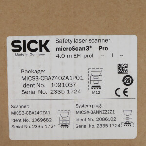 SICK Sicherheitslaserscanner MICS3-CBAZ40ZA1P01 1091037 OVP