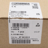 Phoenix Contact Buskoppler IL CO BK-PAC 2702230 OVP
