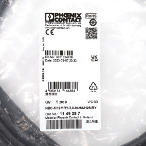 Phoenix Contact Hybridkabel NBC-M12MRY/3,0-94H/M12MRY 1149297 OVP