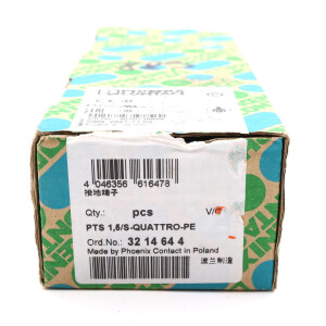 Phoenix Contact Schutzleiter-Reihenklemme PTS 1,5/S-QUATTRO-PE 3214644 (45Stk.) OVP