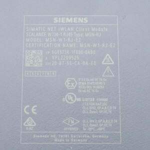 Simatic SCALANCE W734-1 RJ45 6GK5734-1FX00-0AB0 GEB