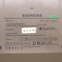 Siemens Bedieneinheit BE 615 6FL3001-4AA11 GEB