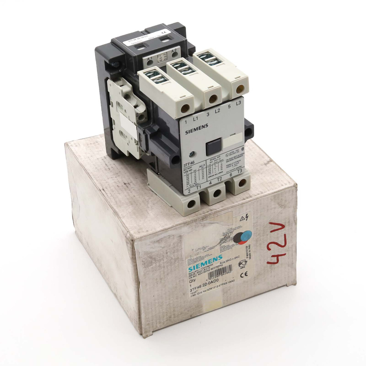 Siemens Schütz 3TF4622-0AD0 40V/50Hz 50V/60Hz OVP