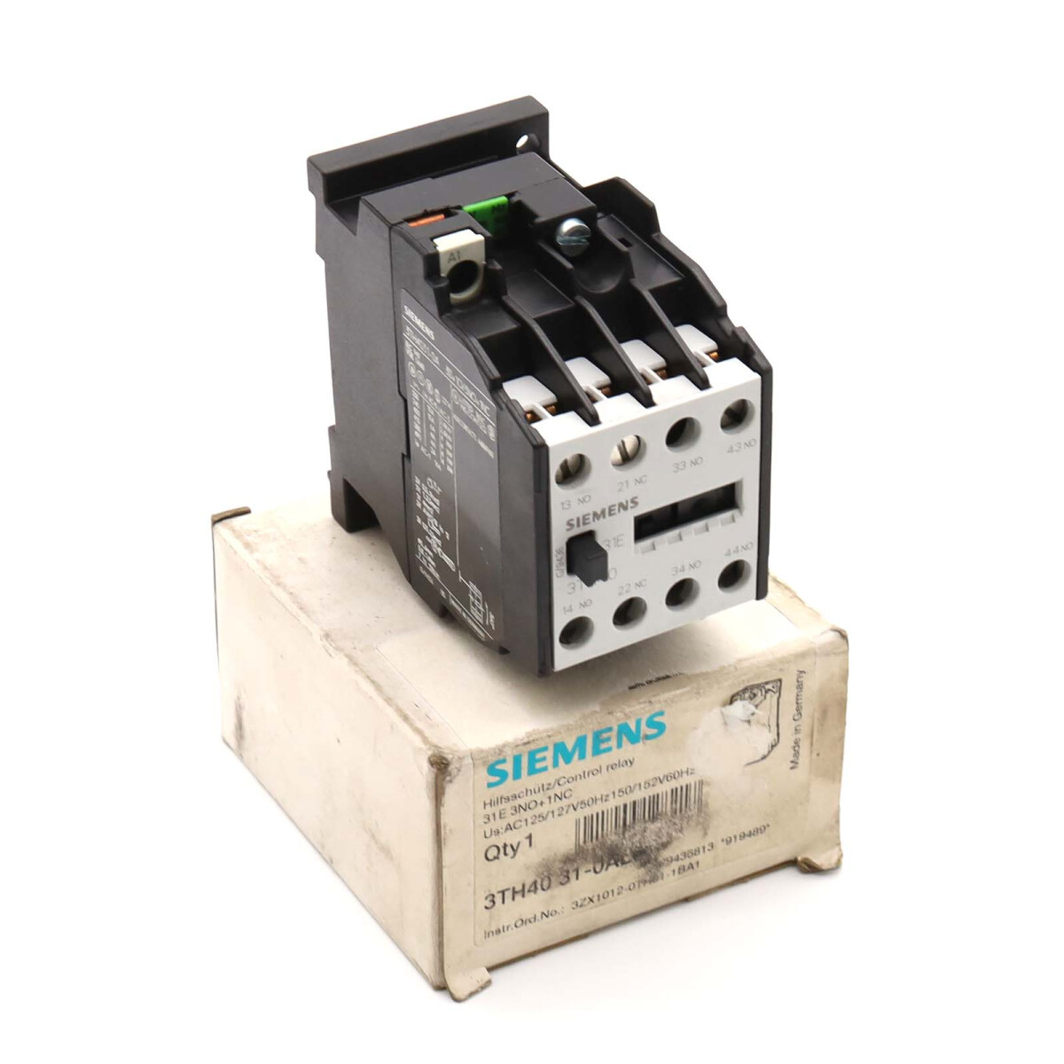 Siemens Hilfsschütz 3TH4031-0AL0 125V/127V 50Hz 150V/15