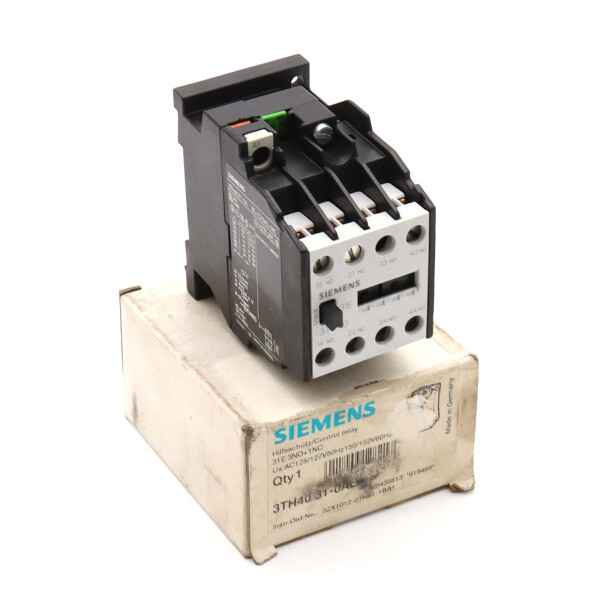 Siemens Hilfsschütz 3TH4031-0AL0 125V/127V 50Hz 150V/152V 60Hz OVP