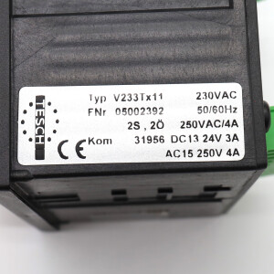 TESCH Zeitrelais V233TX11 05002392 OVP