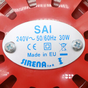 Sirena SPA Signalhupe SAI 240V OVP