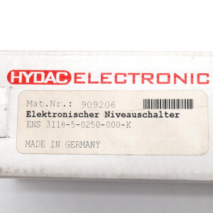 Hydac Elektronischer Niveauschalter ENS 3118-5-0250-000-K 909206 OVP