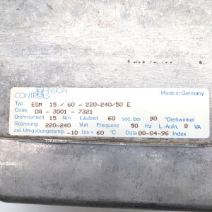 Johnson Controls Aktuator ESM 15/60 - 220-240/50 E NOV