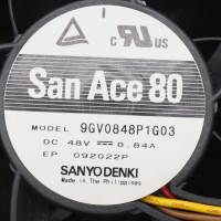 Sanyo Denki DC-Axiallüfter SanAce80 9GV0848P1G03 48V NOV